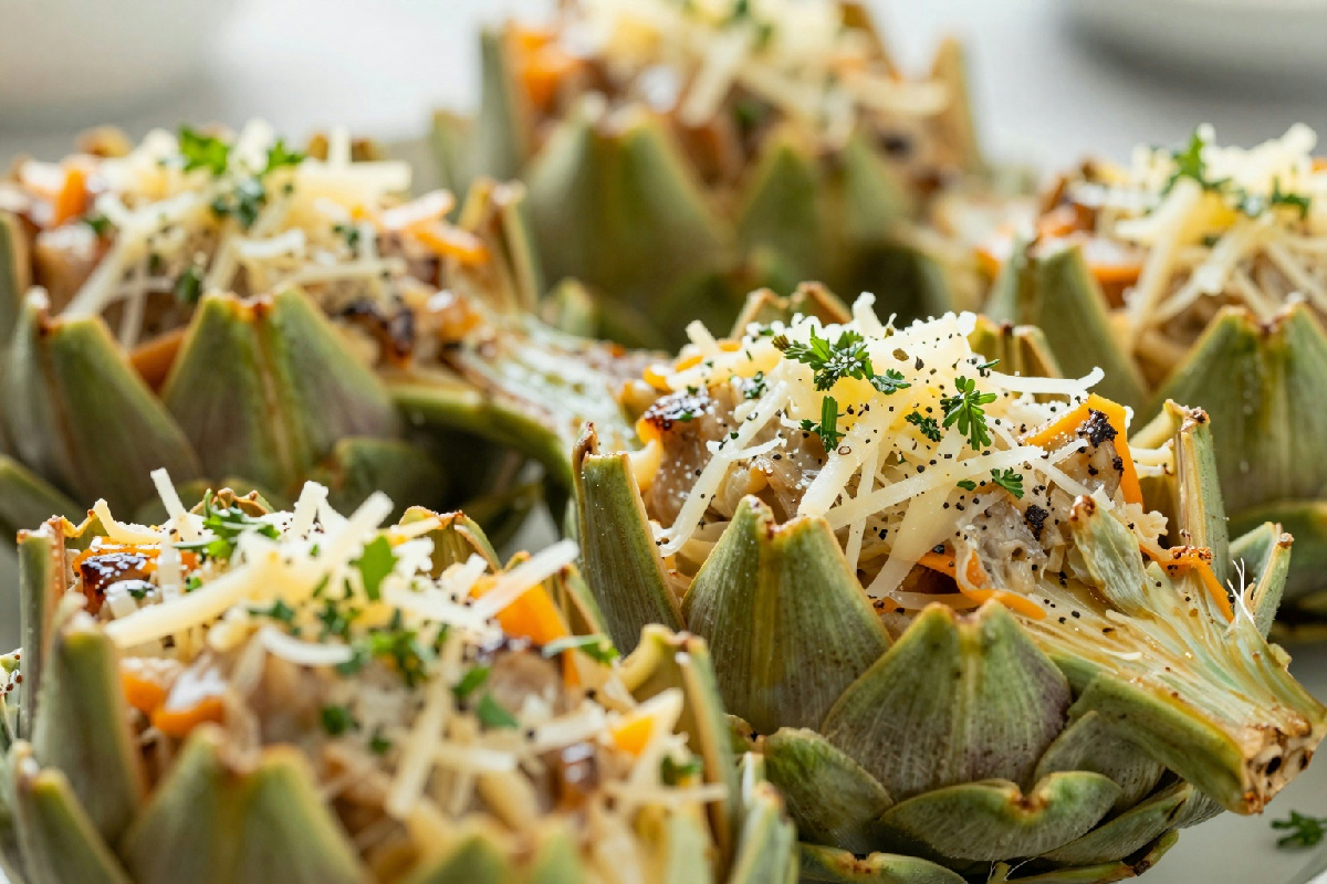 Carciofi ripieni al forno: ricetta base vegetariana senza carne e ingredienti complicati