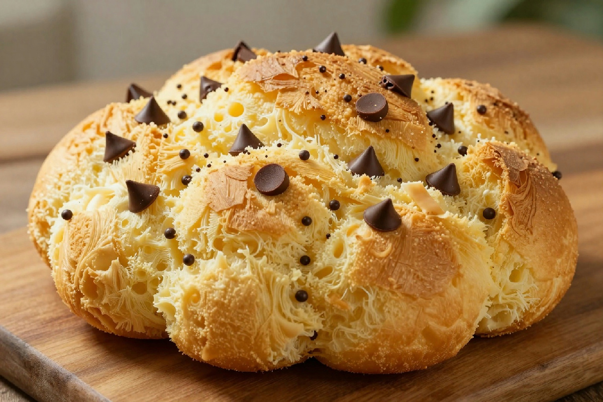 Pane nuvola super soffice con gocce di cioccolato: un ingrediente speciale che fa la differenza